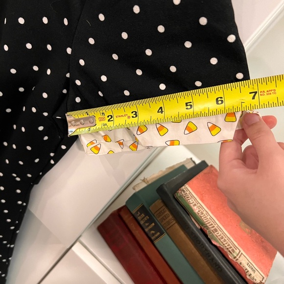 Smak Parlour Polka Dot & Candy Corn Dapper Dress- It has pockets! - Picture 7 of 7